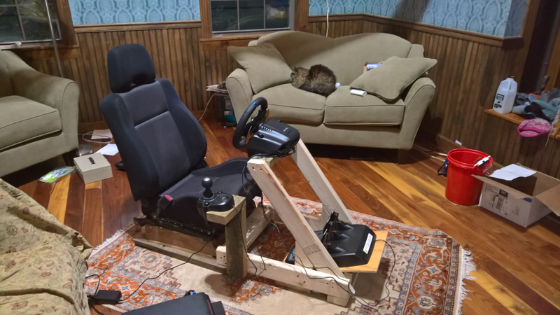 Illustration for article titled Things you learn when you build a sim racing rig with junkyard parts...